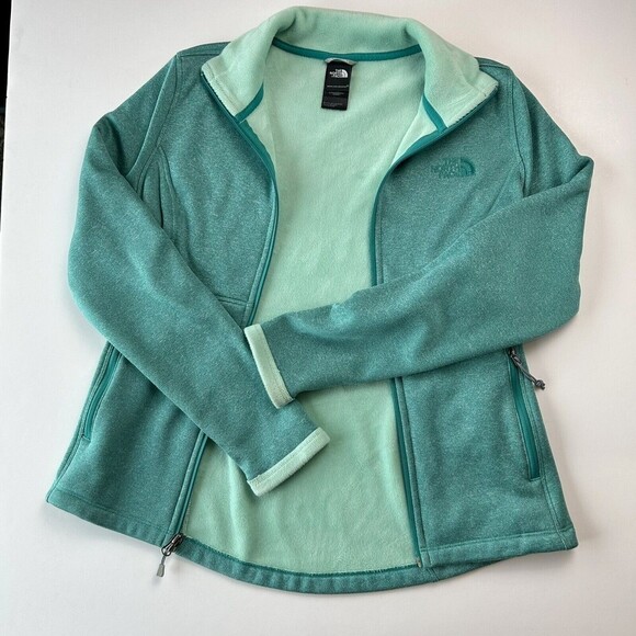 The North Face Jacket Women's Size S/P Agave Soft Shell Full Zip Green C656 - Picture 7 of 11
